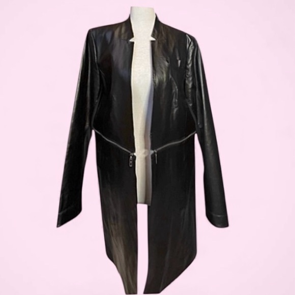 Guillaume Jackets & Blazers - NWT Guillaume Women’s Leather Jacket Size L Black 2-in-1 Sleek Versatile Style!